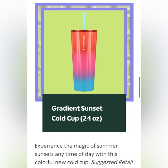 Starbucks Puffy Gradient Insulated Venti Tumbler - Picture 3 of 11